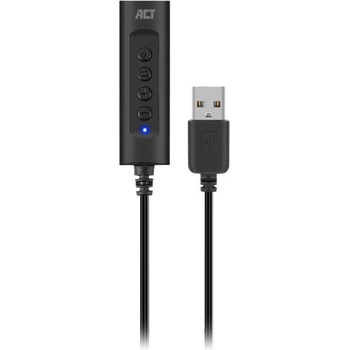 Ewent Звукова карта Ewent AC9360, 2.0, USB-A, 3.5 mm, Черна - AC9360 (EWENT-ACT-AC9360)