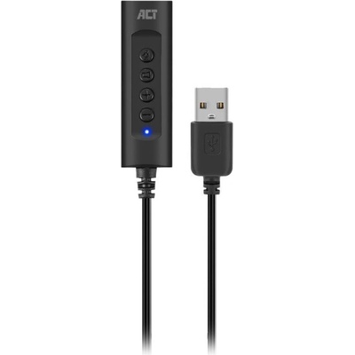 Ewent Звукова карта Ewent AC9360, 2.0, USB-A, 3.5 mm, Черна - AC9360 (EWENT-ACT-AC9360)