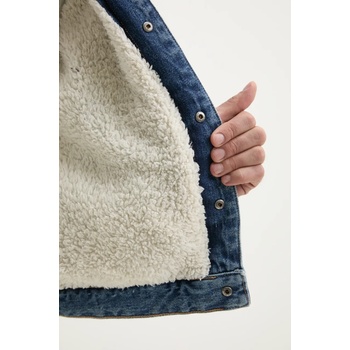 Guess Jeans Дънково яке от памук Guess Jeans в синьо зимен модел M4BN44 D5EJ1 (M4BN44.D5EJ1)