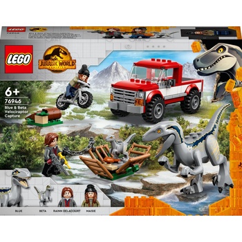 LEGO® Jurassic World 76946 Chytenie velociraptorov Blue a Bety