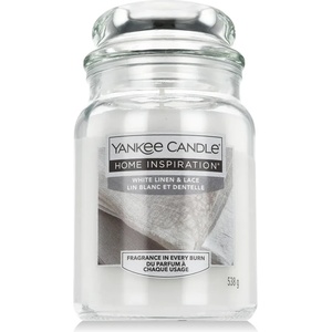 Yankee Candle Home Inspiration® ароматна свещ 538 g тип White Linen & Lace