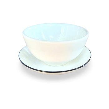 Порцеланова чашка за турско кафе без дръжка 100 мл. с чинийка М21