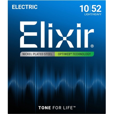 Elixir 19077 Optiweb Light/Heavy – Struny na elektrickou kytaru