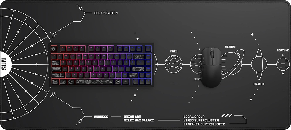 Klávesnice Dark Project ALU81 Terra Nova v černé variantě