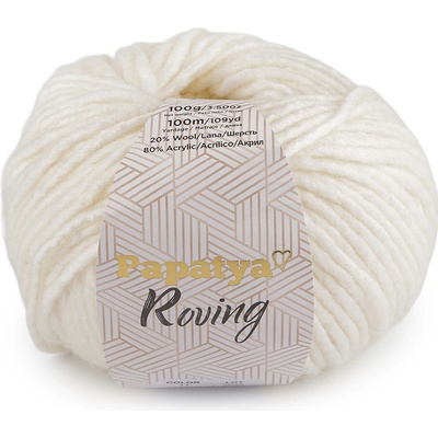 Pletací příze Papatya Roving 100 g Varianta: 1 (11) krémová světlá, Balení: 1 ks 60466/156282/279993