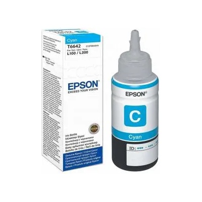 Epson Мастило в бутилка Epson T6642 L110/210/300/550, 70 ml, Cyan, 6500 страници, Син, office1_3015101061