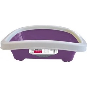 Mpets Memphis Cat Litter Tray with Rim - открита котешка тоалетна с борд 59x48x19 см - 20100499