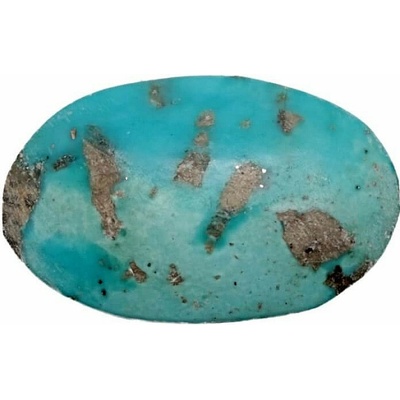 Nefertitis Tyrkys Írán Kabošon č. 27 - 1 x 1,71 cm, 1,65 g
