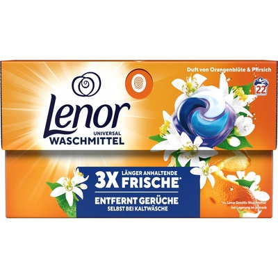 Lenor pods Allin1 Universal Orangenblute & Pfirsich prací kapsle 22 PD