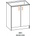 Bogdan Furniture Europe Долен шкаф Alina 60Н-E20, с две врати