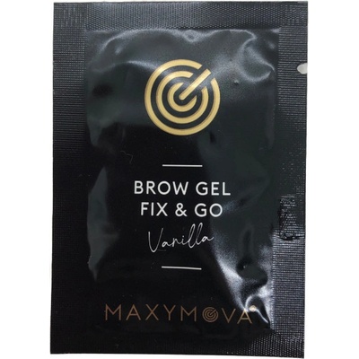 Maxymova Brow Gel Fix & Go gel s keratinem na styling obočí – sáček 1 ks 1,5 ml