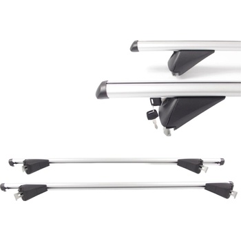 Греди напречни за багажник за кола - за вградени покривни релси без отвор - 135см, с ключ (rb003b-1350)