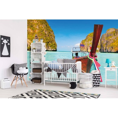 DIMEX ART Самозалепваща се флизелинова фототапета остров фи фи 375 x 250 см