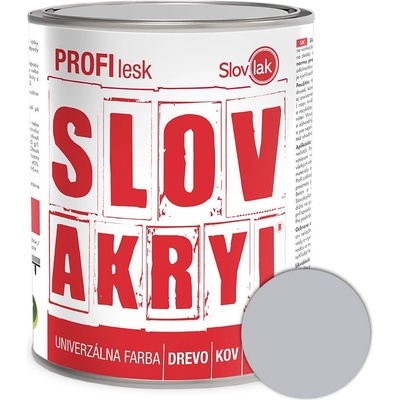 Slovakryl Profi Lesk šedý 1003/RAL7035 0,75kg