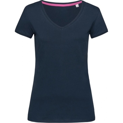 Stedman Tričko V-Neck T Megan výstřih do V krátký rukáv dámské COT-059130k4501 Modrá marine