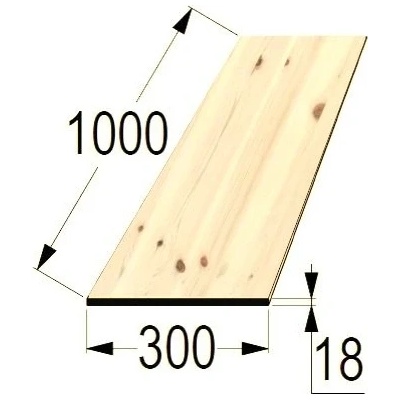Spárovka BO 18x300 x 1000 průběžná A/B