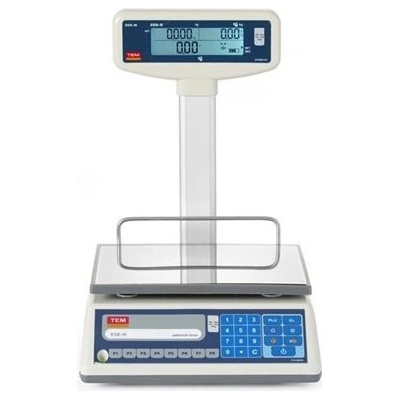 Obchodná váha LCD s ramenom a certifikáciou, rad EGE, 15 kg, TEM, 325x377x(v)394mm TEM015B1DH