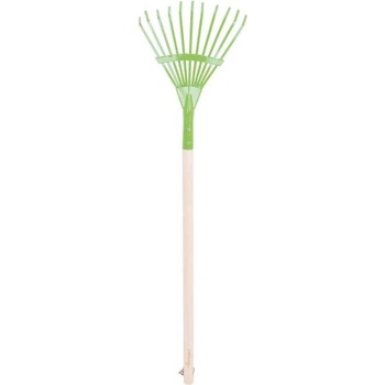 Bigjigs Toys Градински гребло за листа зелено