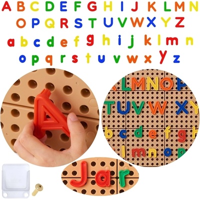 Masterkidz Sada písmen abecedy (veľké a malé) pre STEM nástenné panely 122 ks