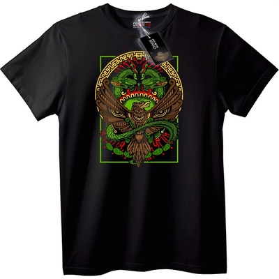NOONEBRAND Тениска Митичен Дракон и Орел - XL, Black