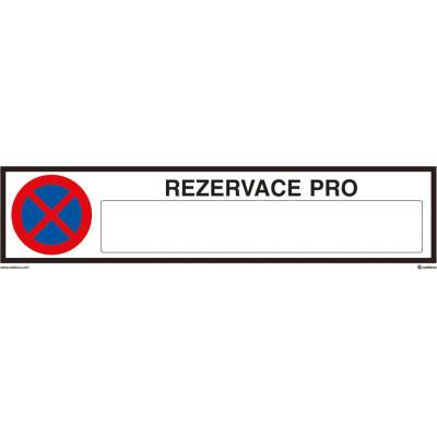Walteco Rezervace pro, 100x400mm, plast , 20787