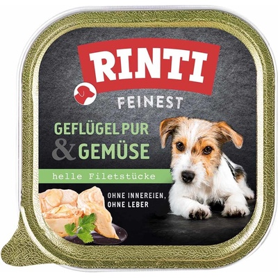 Rinti Feinest Adult Dog drůbeží a zelenina 11 x 150 g
