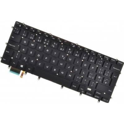 Dell kompatibilní 0PN5M8 klávesnice na notebook CZ/SK černá, podsvícená