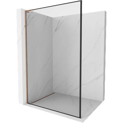 Mexen Kioto L Сианкa за душ Walk-in 50 x 200 см, черна рамка, розово злато - 800-050-103-60-70 (800-050-103-60-70)