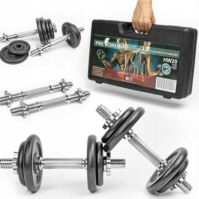 Be-Active.pl Železné nastavitelné činky 2 x 10 kg