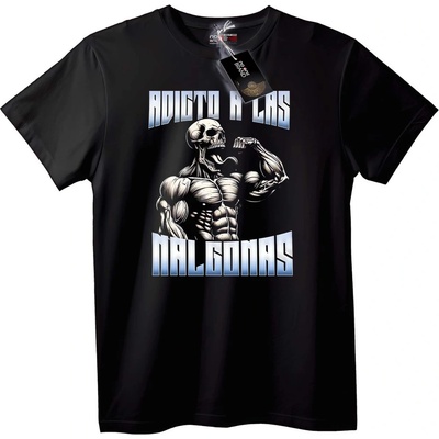 NOONEBRAND Тениска Адикт към Лоши Момичета - 2XL, Black