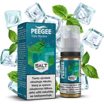 PEEGEE Salt - Trojitý mentol 10 ml 20 mg