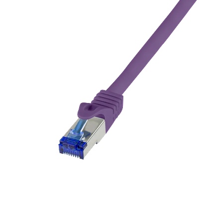 LogiLink Пач кабел Ultraflex, Cat. 6A, S/FTP, лилав, 10 м
