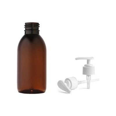 Luna Skleněná lékovka s bílým dávkovačem pumpičkou 150 ml