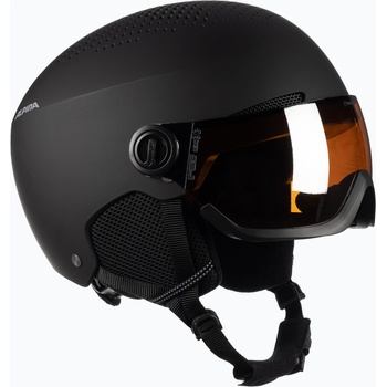 Alpina Ски каска Alpina Arber Visor Q Lite black matte
