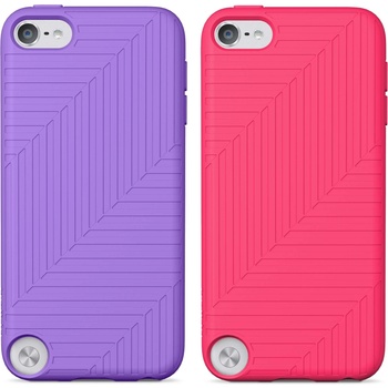 Belkin Flex Duo - силиконови калъфи за iPod Touch 5 (2 броя - лилав и розов)