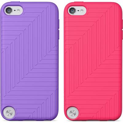 Belkin Flex Duo - силиконови калъфи за iPod Touch 5 (2 броя - лилав и розов)