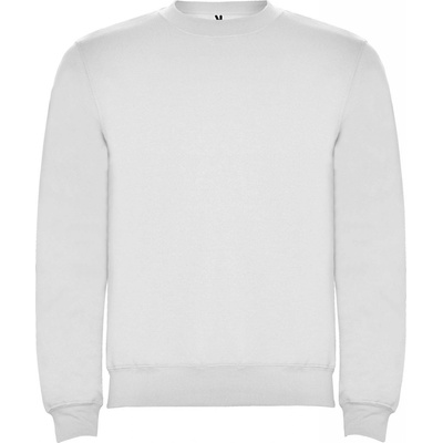 Clasica unisex s výstrihom crewneck biela