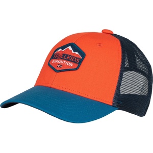 Trollkids Детска шапка с козирка Trollkids Kid's Femund Cap - Fire Red / Summernight Blue / Mystic Blue - размер 48-52 cm (904-0072-1011)