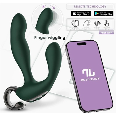 INTOYOU App Series Prostate Massager with Finger Wiggling & App Green