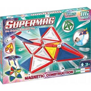 Supermag магнитен строителен комплект Tags primary 116 бр (0153)