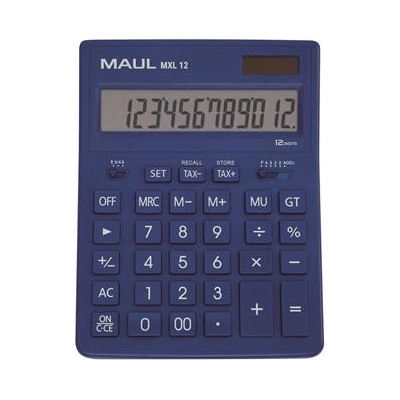 MAUL Настолен калкулатор, 12 цифри, maul "mxl 12", син 7267034 (7267034)