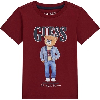 Guess Тениска с къс ръкав Guess - Мече, червена, 18 м (20261-N6RI05-K8HM4-G577-18M)