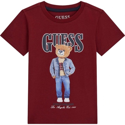 Guess Тениска с къс ръкав Guess - Мече, червена, 18 м (20261-N6RI05-K8HM4-G577-18M)