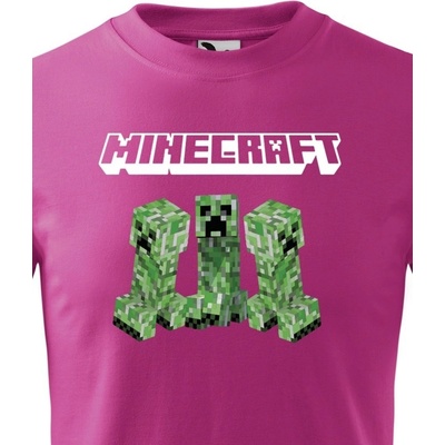 Dětské tričko Minecraft Purpurová Canvas Dětské tričko Bezvatriko.cz 1651