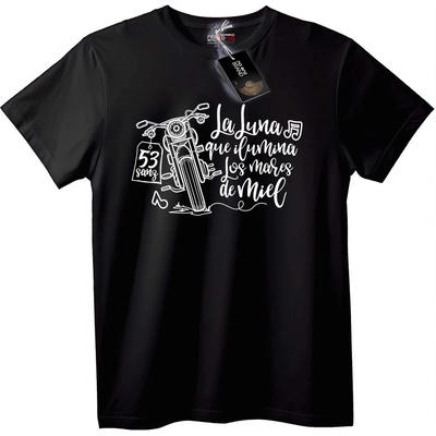 NOONEBRAND Тениска Мотоциклет в Лунна Светлина - M, White