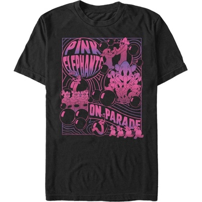 ZOOT. Fan Черна мъжка тениска Disney Classics Pink Elephants ZOOT. Fan | Cheren | МЪЖЕ | L