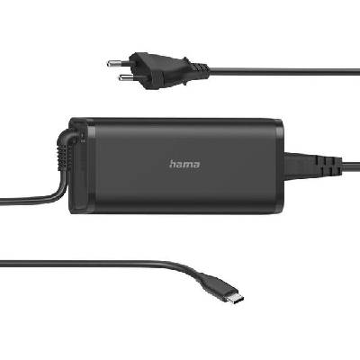 Захранване за лаптоп HAMA универсално, 220V, 5-20V, 92W, USB-C, Power Delivery, Черен (200007)