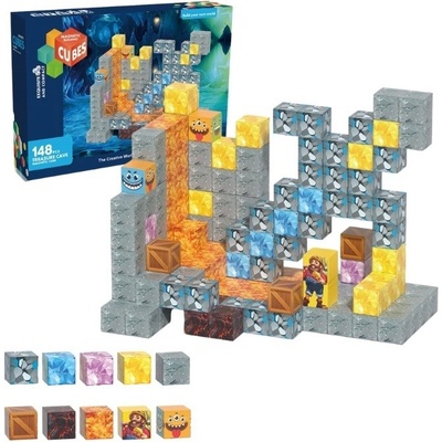 iMex Toys Magnetická stavebnice 145 ks minecraft