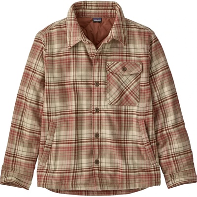Patagonia Детска риза с копчета Patagonia Kid's Lightweight Insulated Fjord Jacket Shirt - River Plaid: Potters Red - размер M (704-5521-0213)