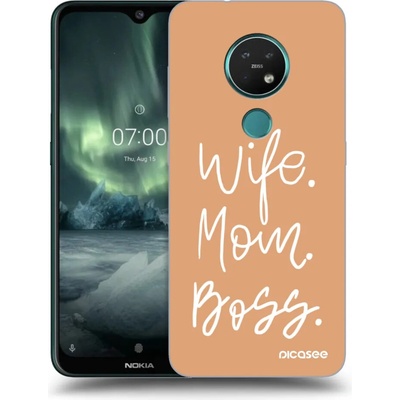 Púzdro Picasee silikónové Nokia 7.2 - Boss Mama čiré